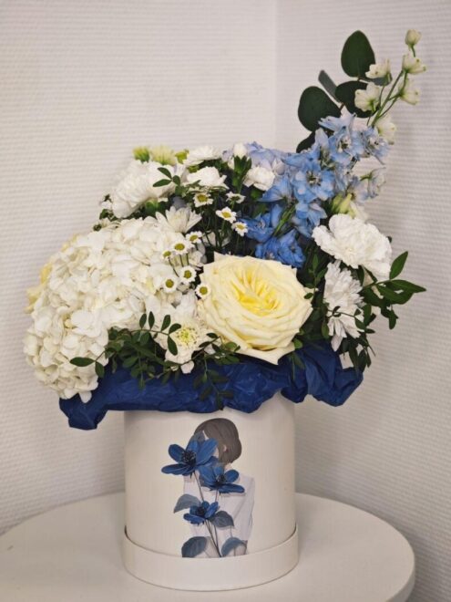 White and Blue
